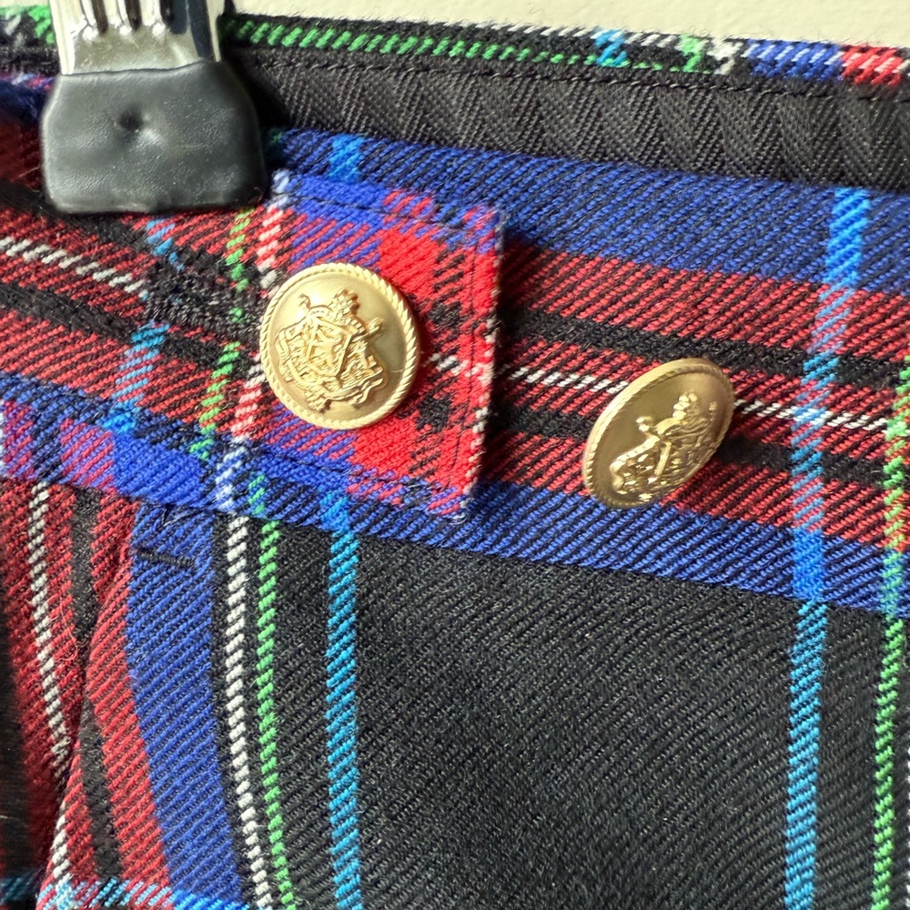 NWT J CREW Tartan Plaid Wool Blend Pants Trousers Classic Old Money Preppy 0P - Picture 3 of 8